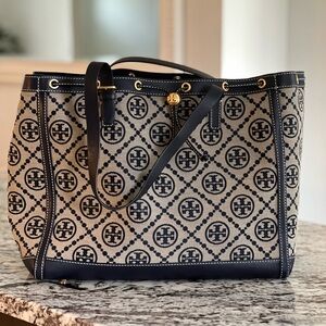 Tory Burch Dark blue and Cream Women's Bag